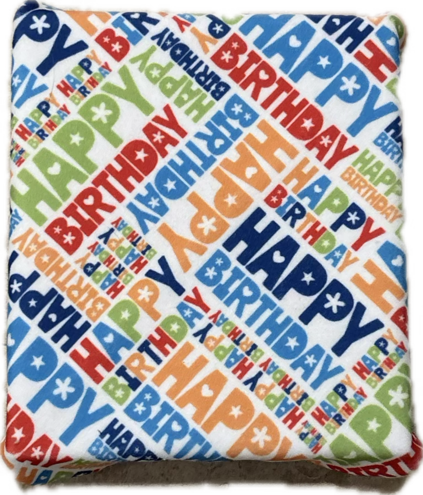 Reusable Wrapping Paper - Birthday Letters Large