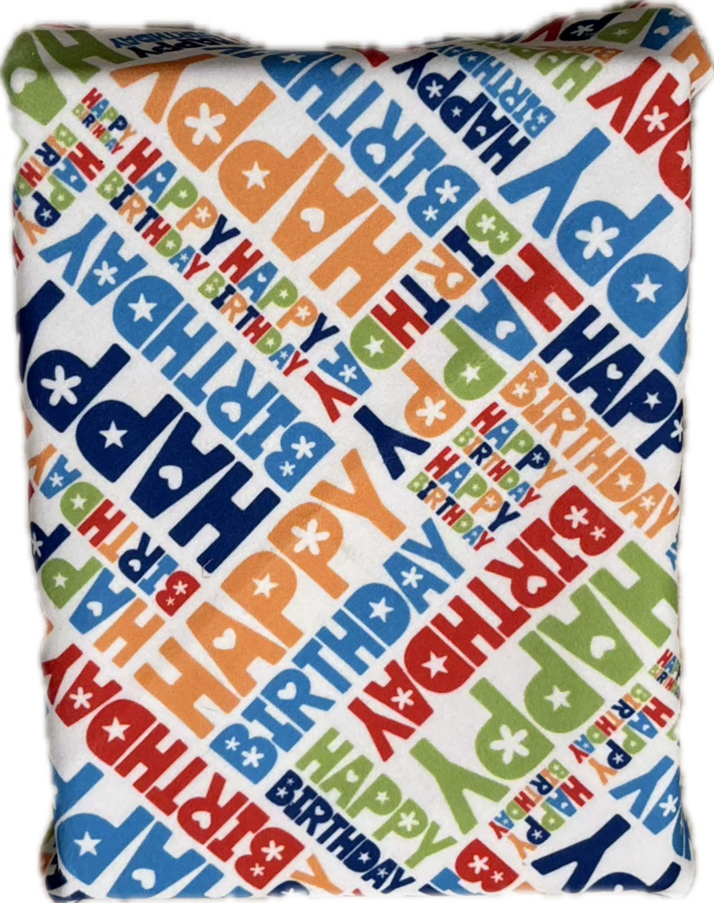 Reusable Wrapping Paper - Birthday Letters Medium