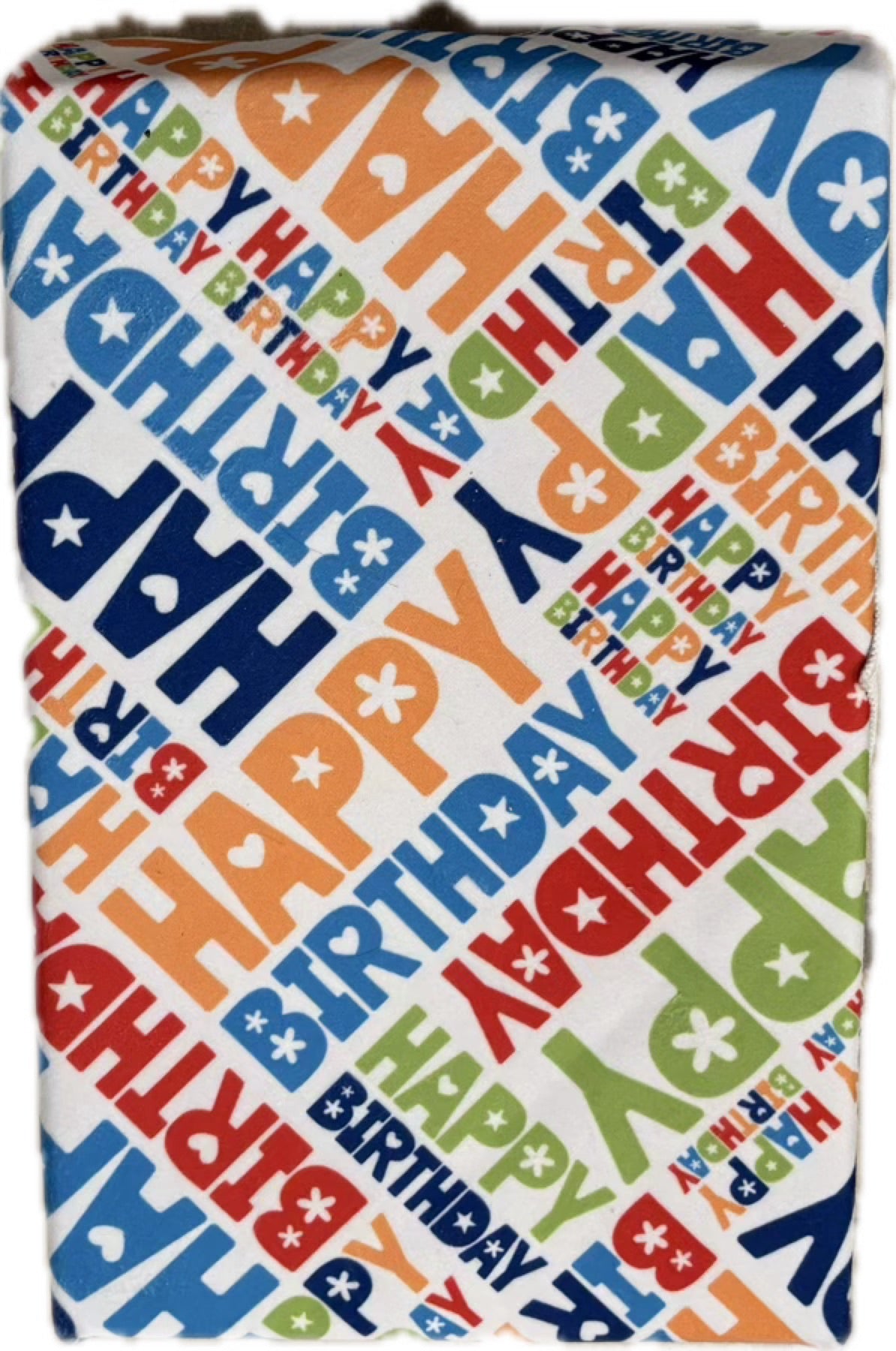 Reusable Wrapping Paper - Birthday Letters Small