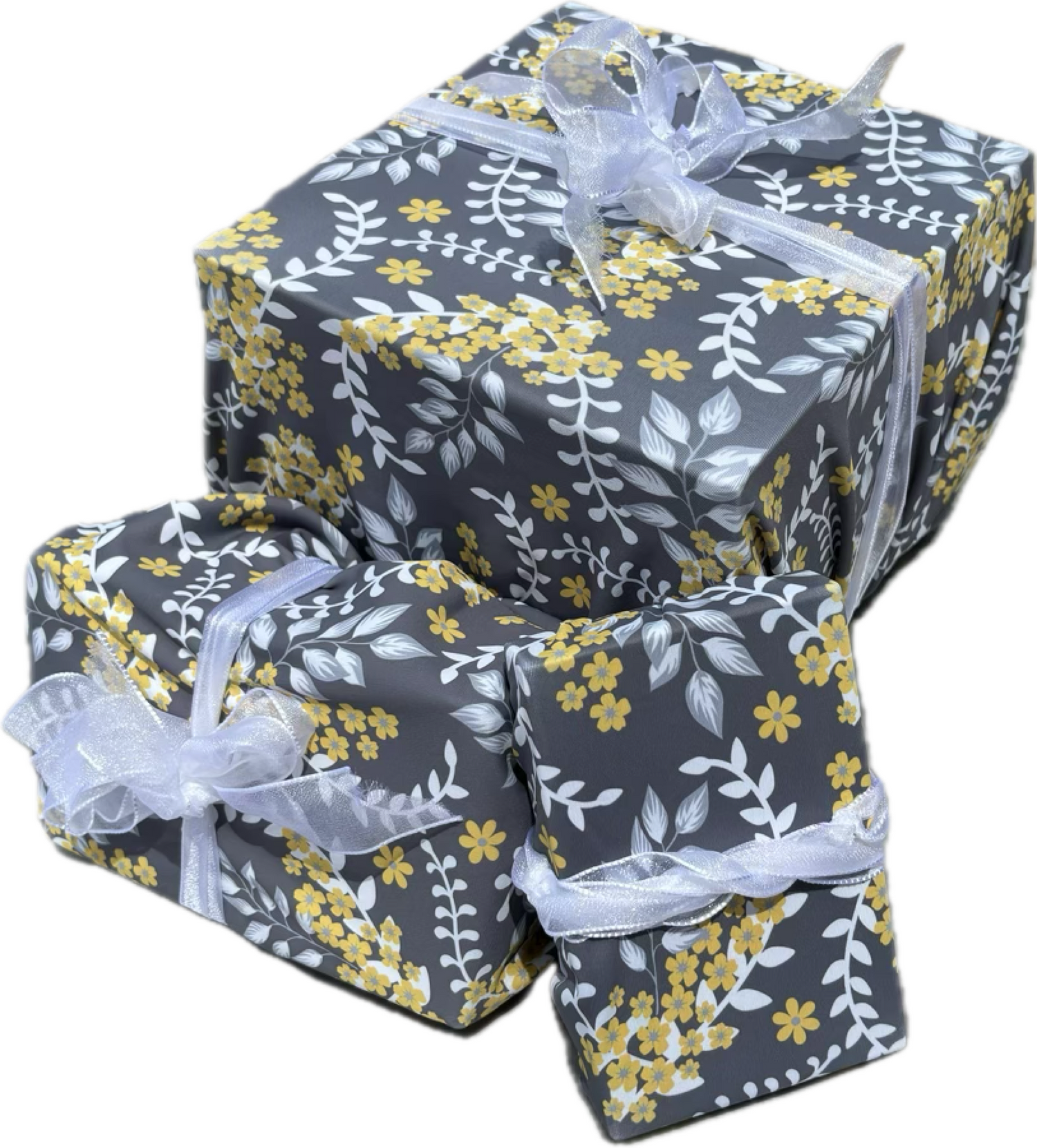 Wrapping Pods - Sunny Gray Floral