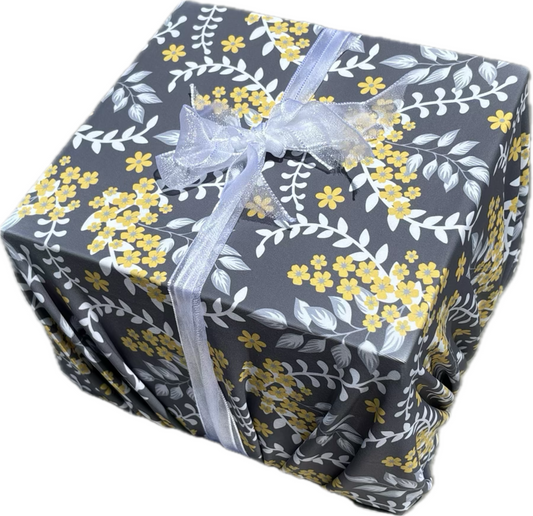 Wrapping Pod - Sunny Gray Floral Large