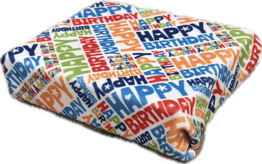 Reusable Wrapping Paper - Birthday Letters Small